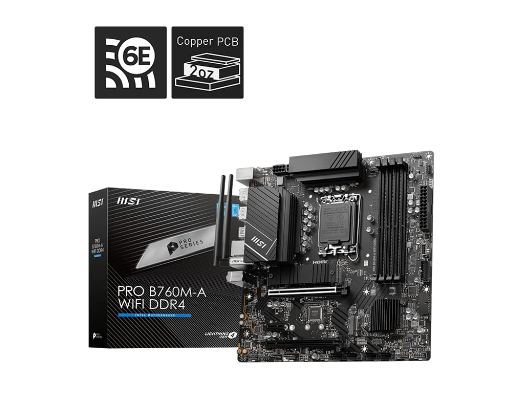 Amazon.com: MSI PRO B760M-A WiFi DDR4 ProSeries Motherboard