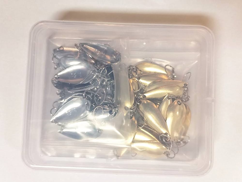 Amazon.co.jp: TSUCIA スプーン ルアー 3.5g 3cm 金 銀 20枚 セット