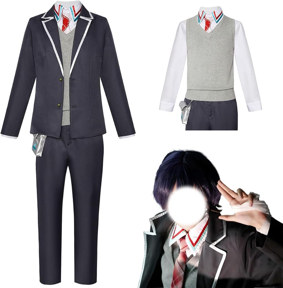 Amazon.co.jp: LUCKYCOS けんもち 剣持刀也 コスプレ 衣装 制服
