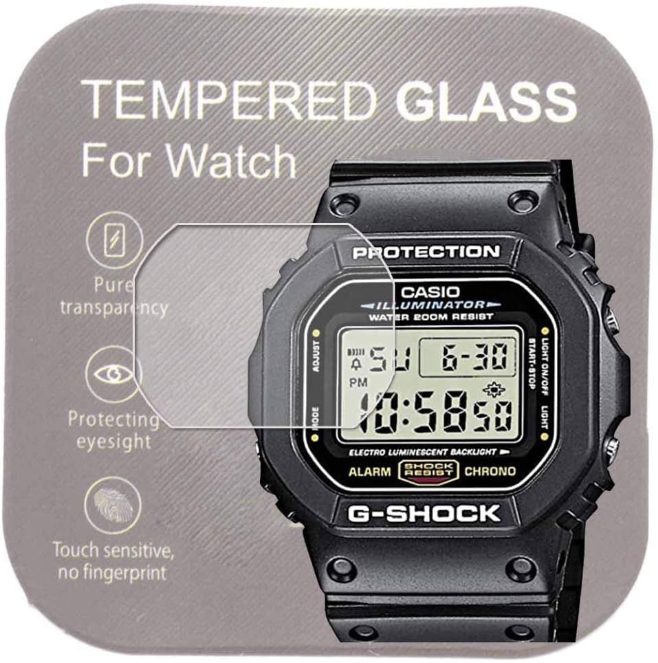 Amazon.co.jp: [10枚入り]腕時計F-91 AE-1200 DW-5600用 9H強化ガラス