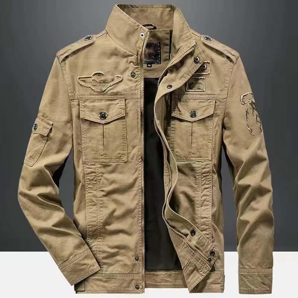 Amazon.com: Xingfenly Military Jacket Size - Jaqueta Air Force One