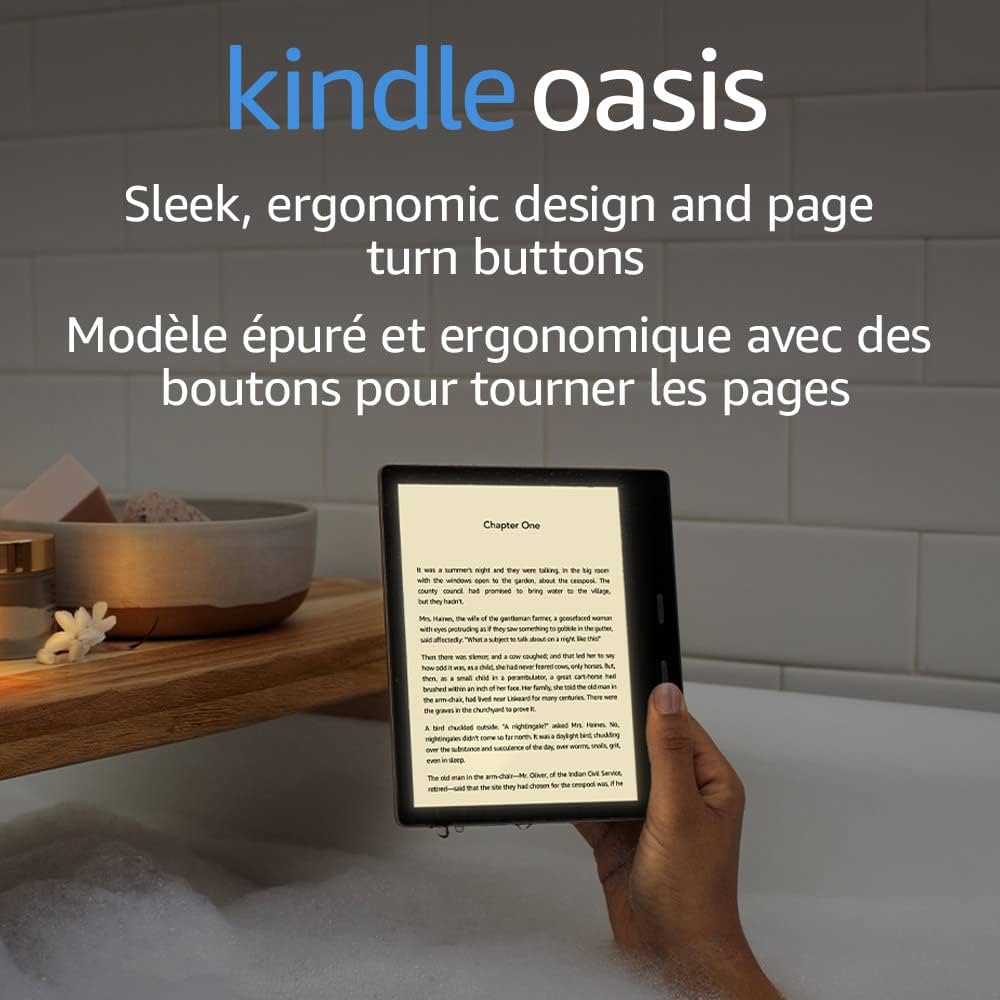 Kindle Oasis – With 7” display and page turn buttons - 32 GB, Wi