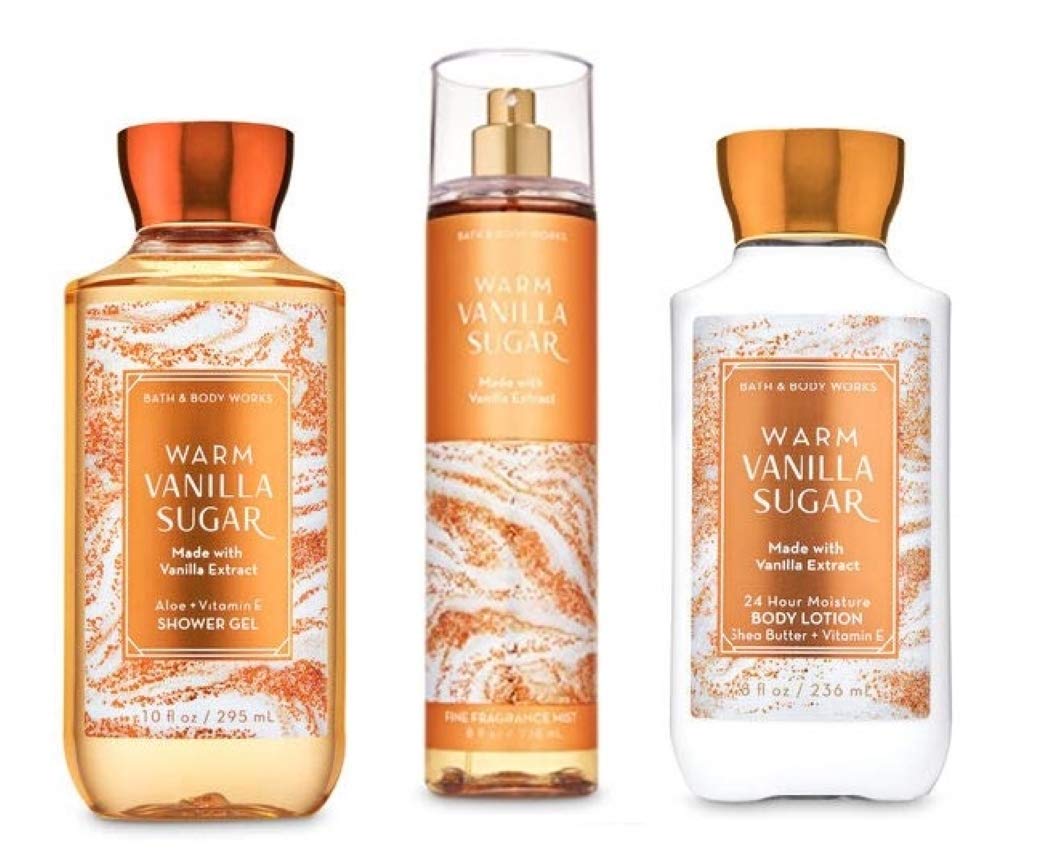Amazon.com : B & Body Works Warm Vanilla Sugar - Full Size Set