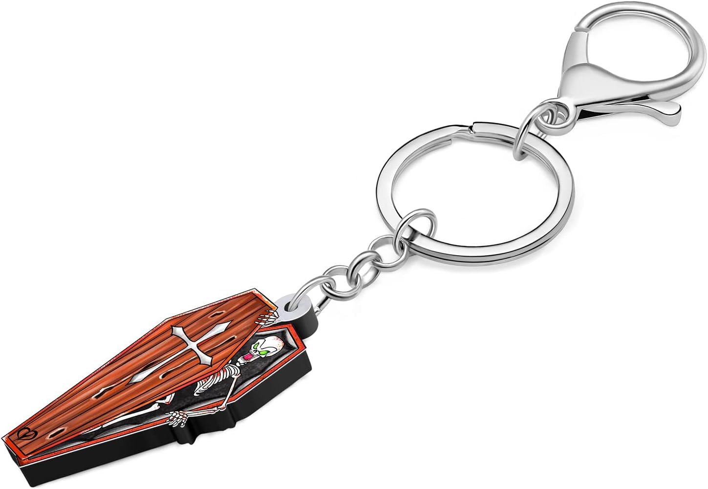 BAMAY Acrylic Hallween Coffin Keychain Car Key Chain Accessories