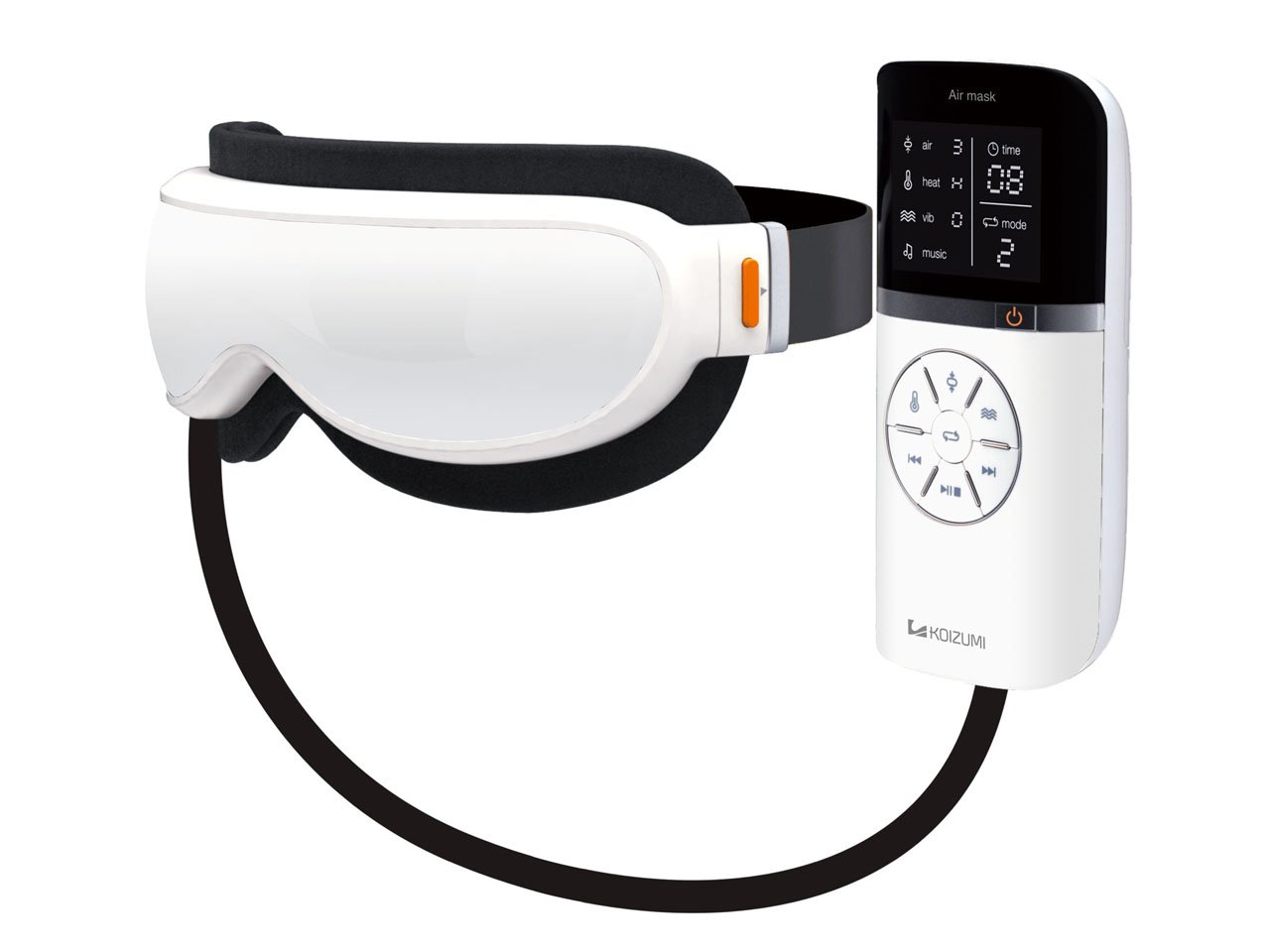 Amazon.co.jp: コイズミ 目もとエステ エアーマスク ホワイト KRX-4000