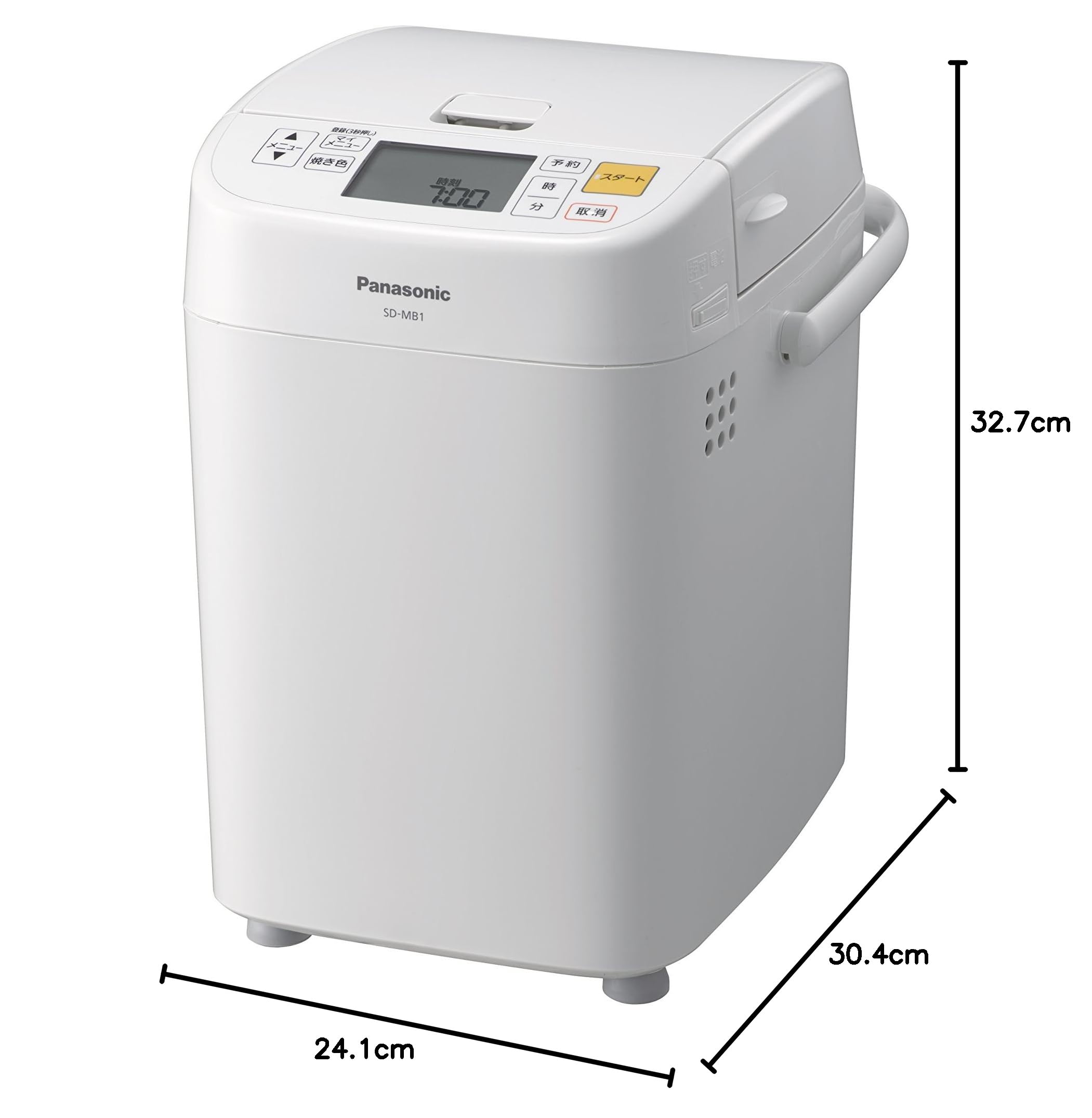 Amazon | パナソニック ホームベーカリー 1斤タイプ ホワイト SD-MB1-W