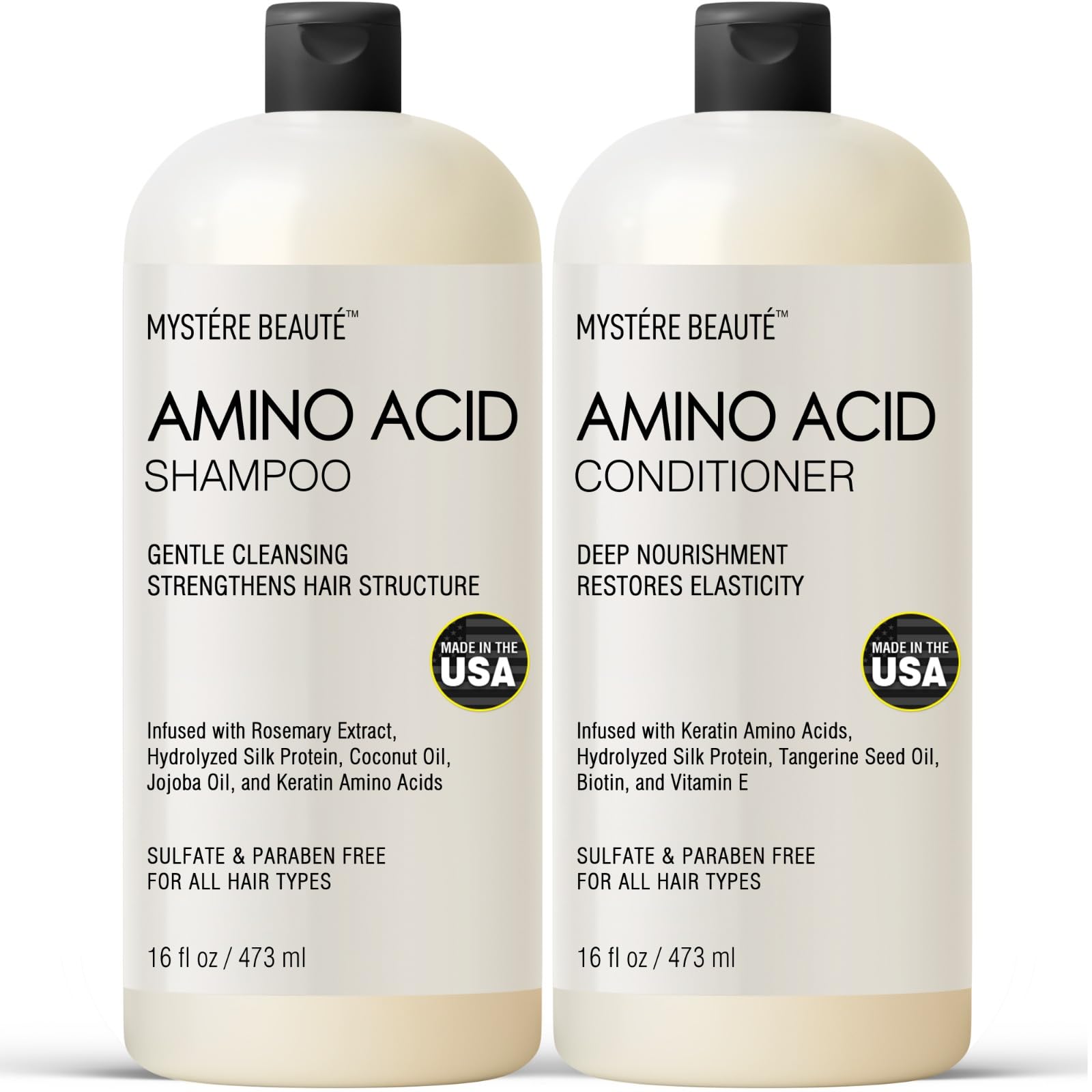 Amazon.com : Amino Acid Shampoo and Conditioner Set for All Hair