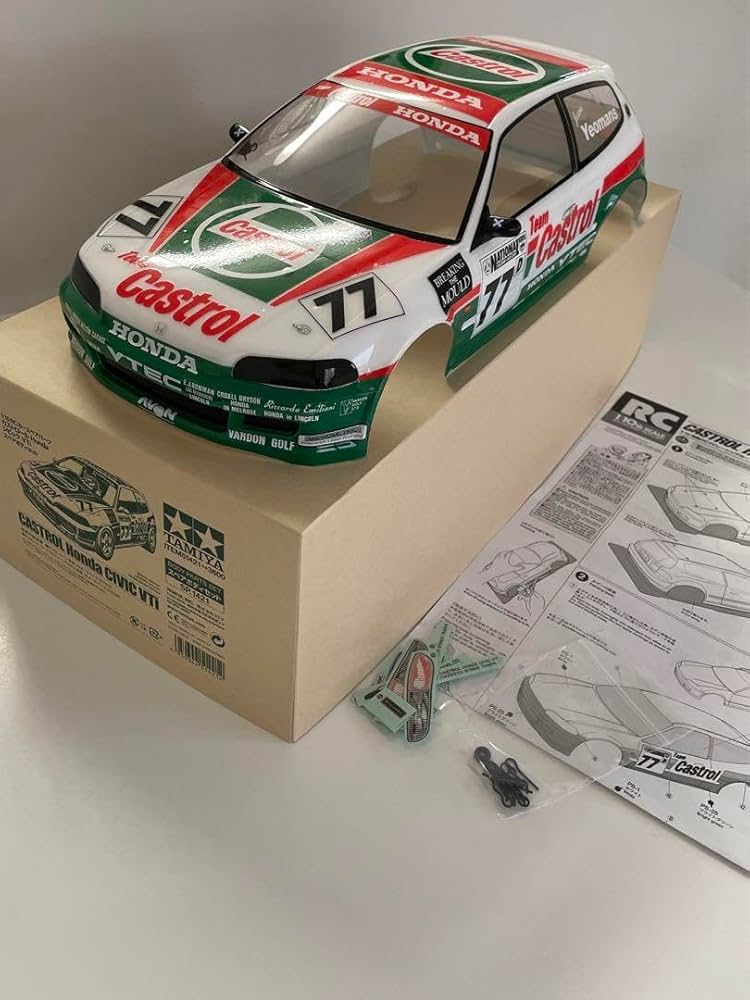 Amazon | タミヤ ラジコン ボディ カストロール シビック | ラジコン