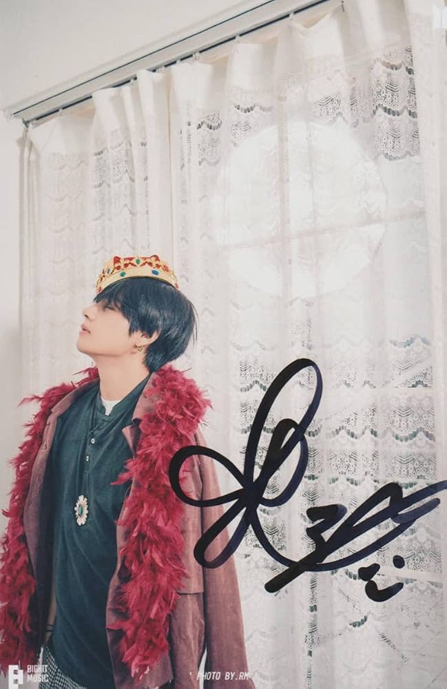 テヒョン サイン入りポストカード Amazon.co.jp: BTS 防弾少年団 ヴィ