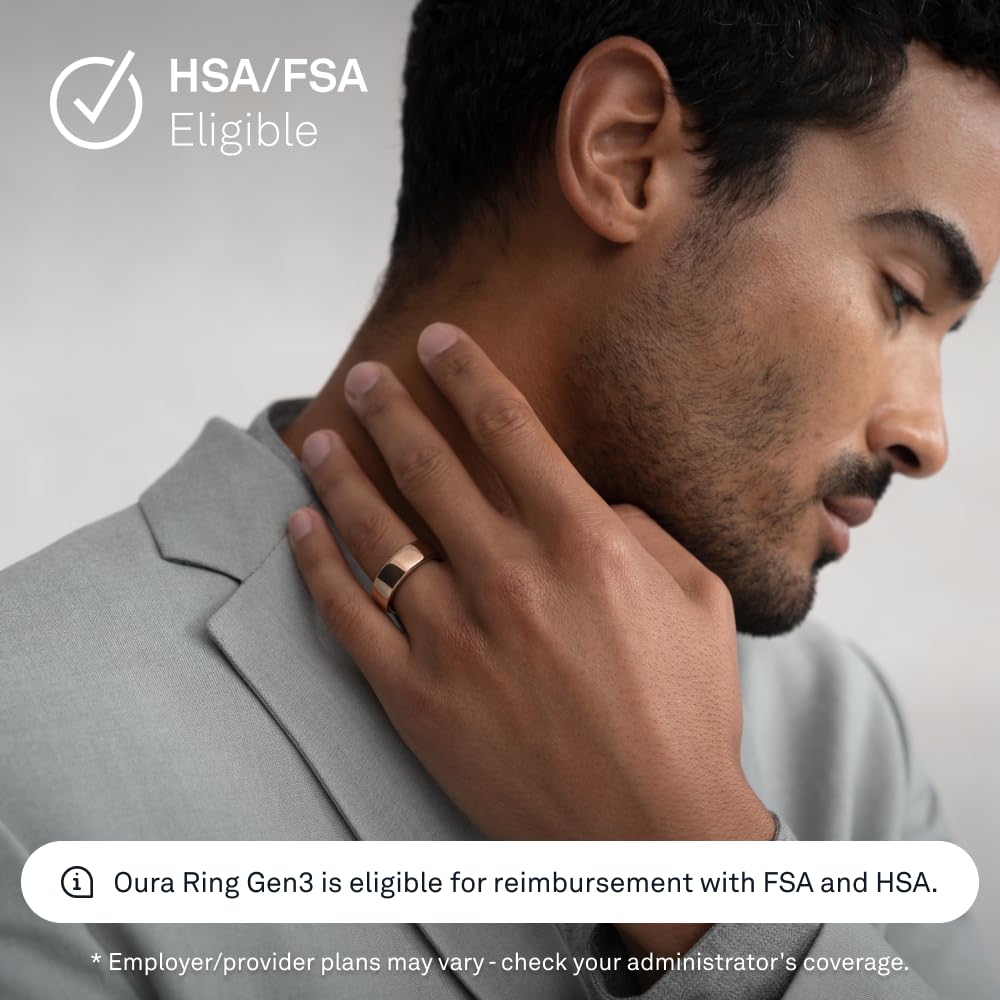 Amazon.com: Oura Ring Gen3 Horizon - Rose Gold - Size 6 - Smart