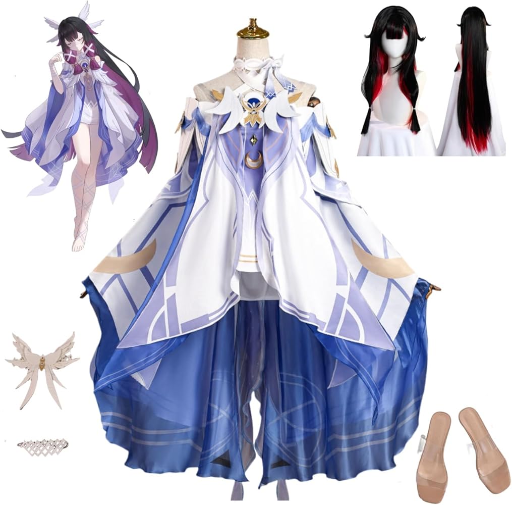 Amazon.co.jp: [MOSATS] 原神 コロンビーナ コスプレ衣装『全セット