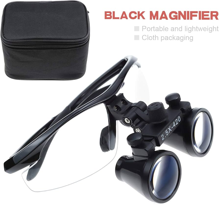 Amazon.co.jp: EUSTOMA 2.5倍拡大鏡 2.5X双眼ルーペ メガネ式 ゴーグル