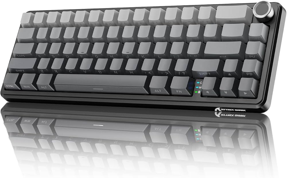 Amazon | MAMBASNAKE×ATTACKSHARK X66 ゲーミングキーボード 65