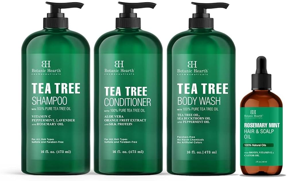 Amazon.com : Botanic Hearth Tea Tree Body Wash Rosemary mint oil