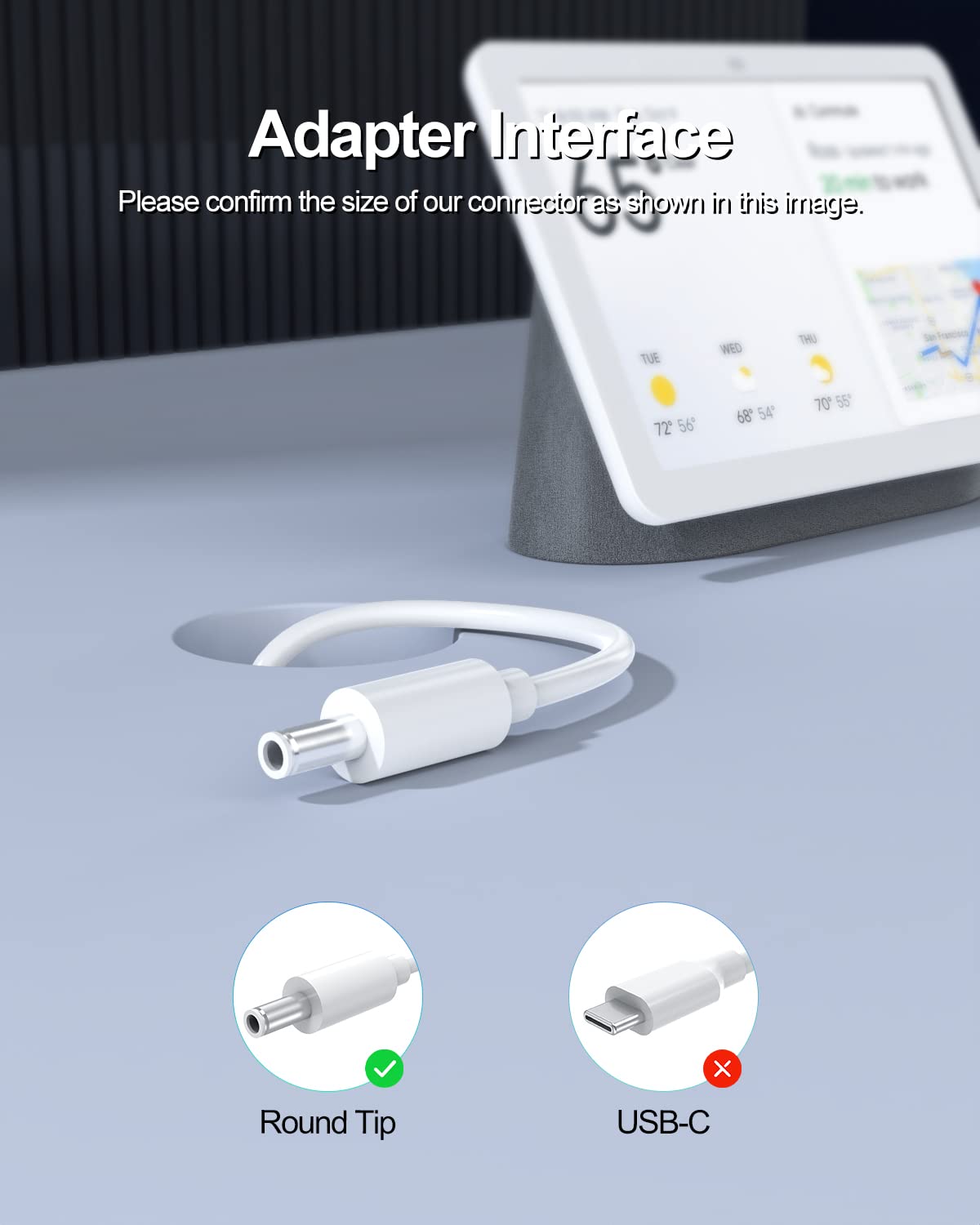 Amazon.com: AC Charger Fit for Google Nest Hub Max Smart Speaker