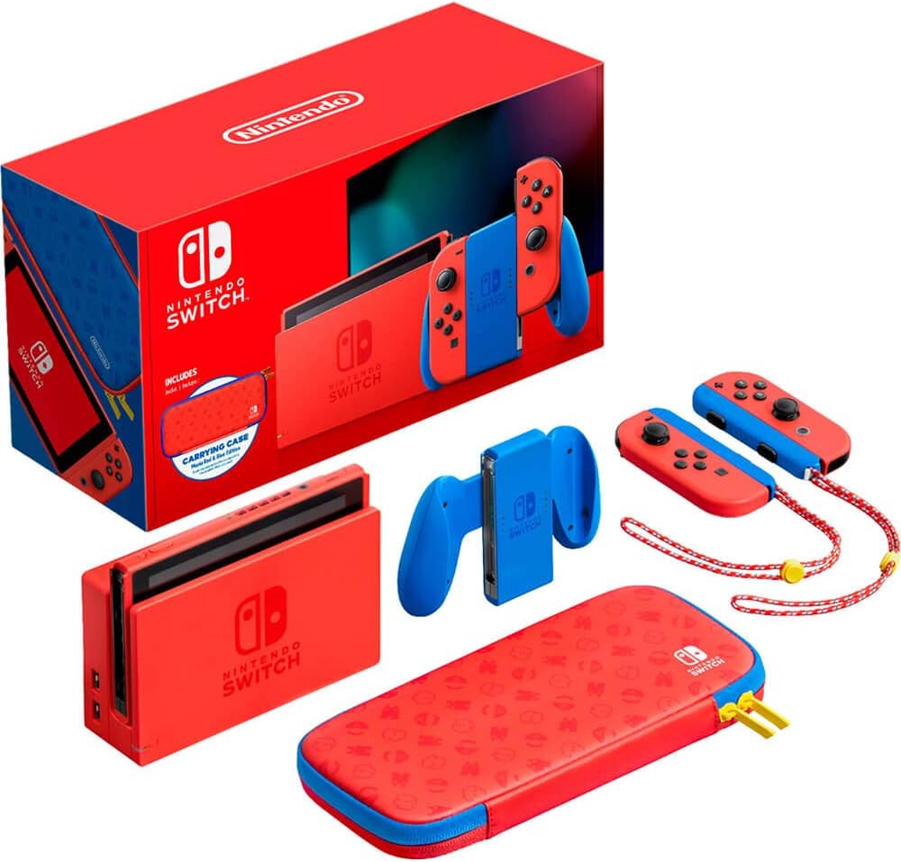 Amazon.com: Nintendo Switch - Mario Red & Blue Edition - Switch