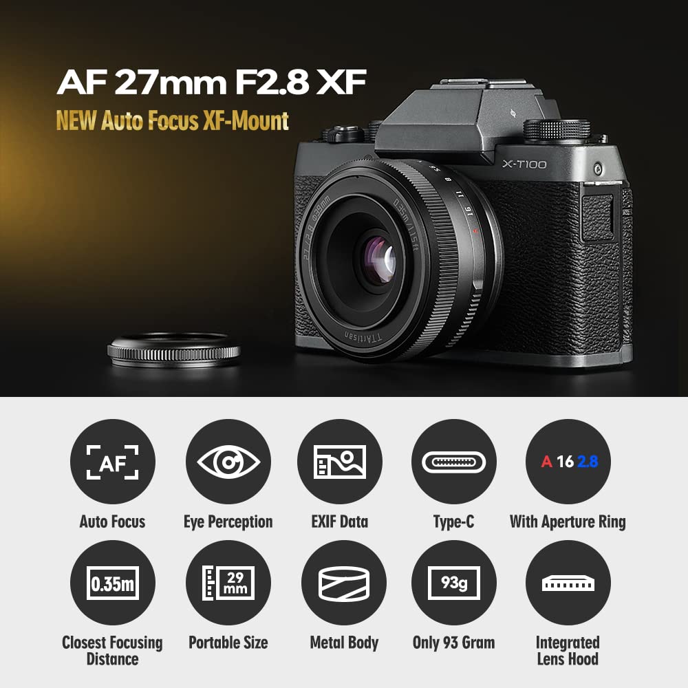 Amazon | 「アップグレード 正規品」TTArtisan 27mm F2.8 オート