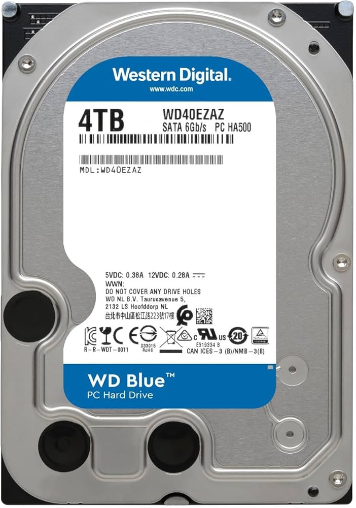 Amazon | ウエスタンデジタル WD40EZAZ [WD Blue（4TB 3.5インチ SATA