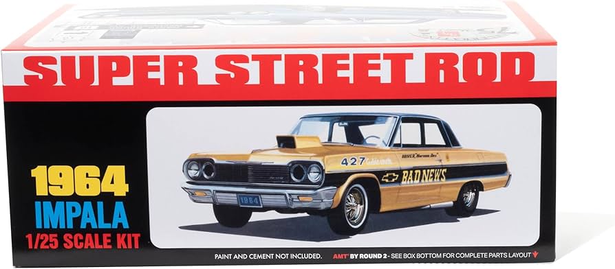 Amazon | AMT 1/25 1964 シボレー インパラ スーパーストリートロッド