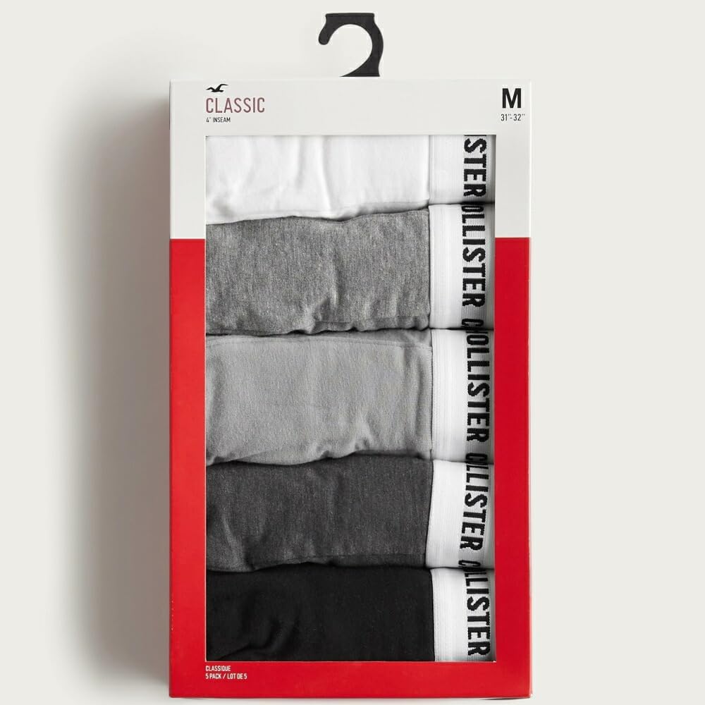 Amazon | [ホリスター] メンズ ボクサーパンツ (5枚セット 箱入り