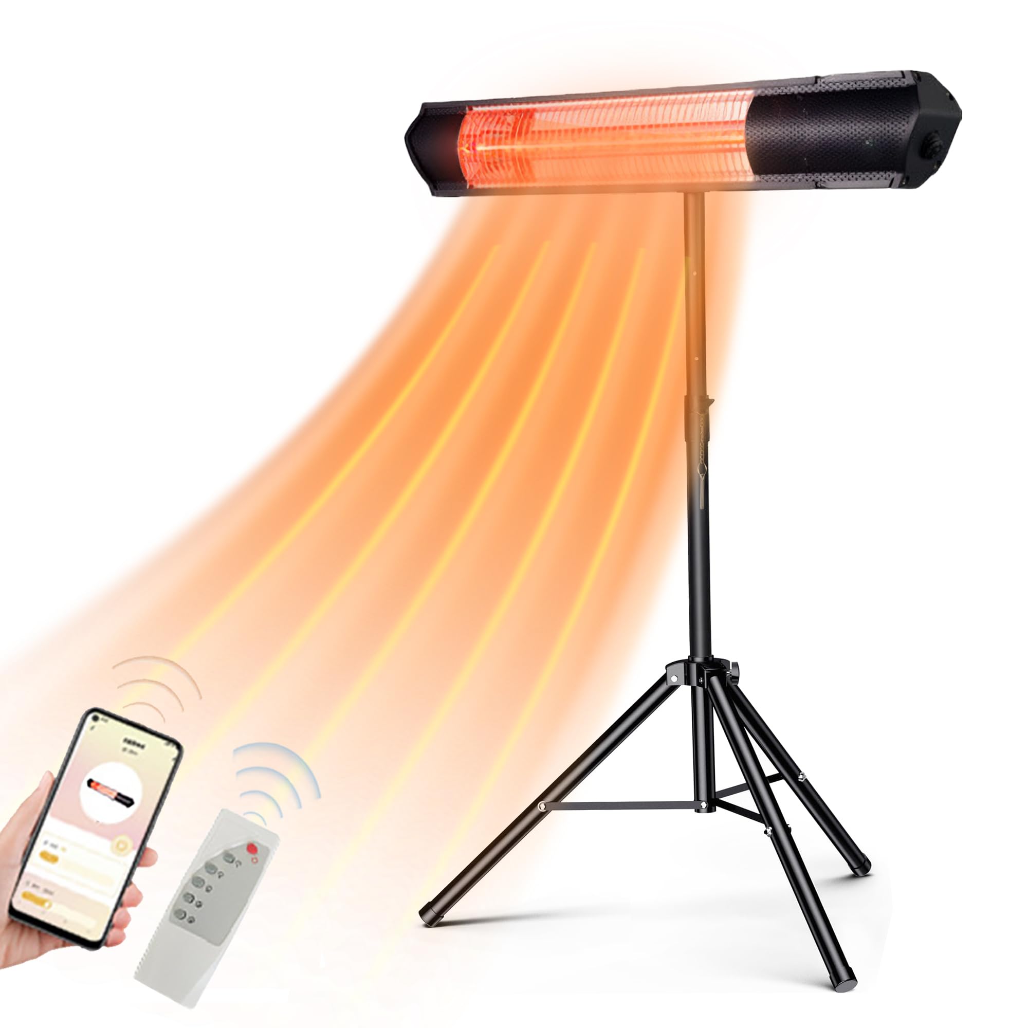 Amazon | 屋外ヒーター ハロゲンヒーター 壁掛け式電気ヒーター IP65