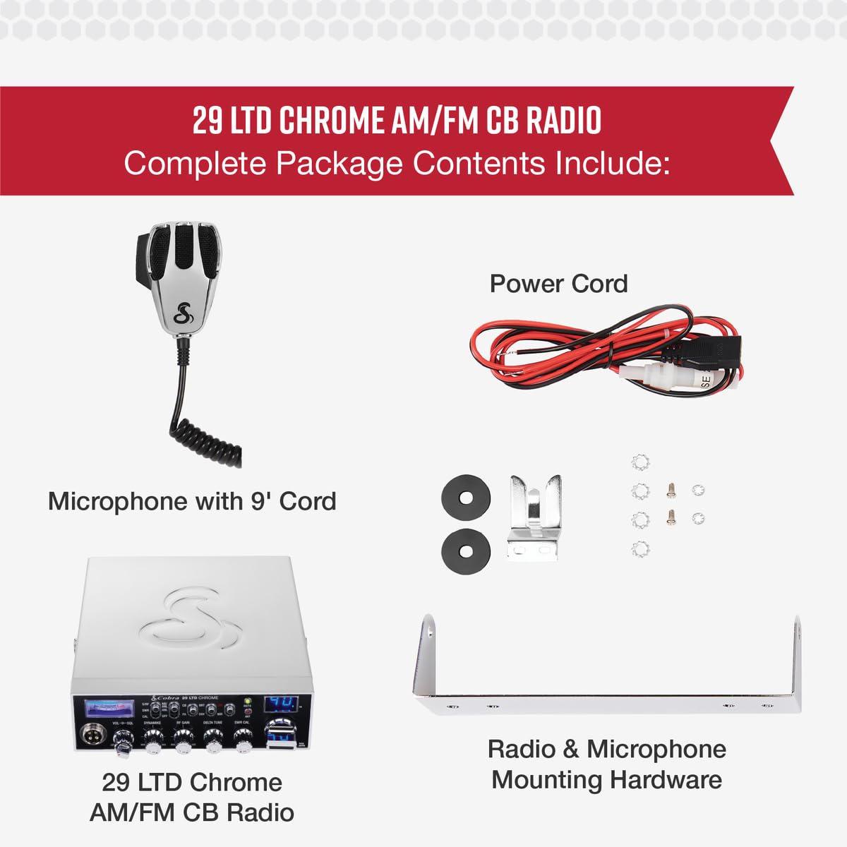 Amazon.com: Cobra 29 LTD Chrome AM/FM Professional CB Radio - Easy