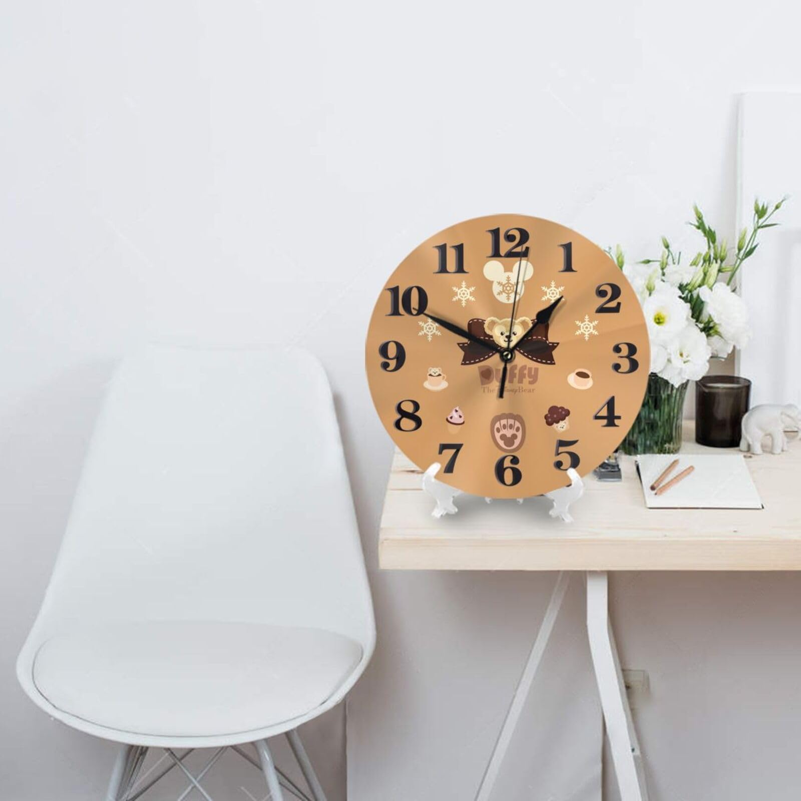 Amazon.co.jp: ダッフィー フレンズ 掛け時計 おしゃれ 北欧 壁掛け