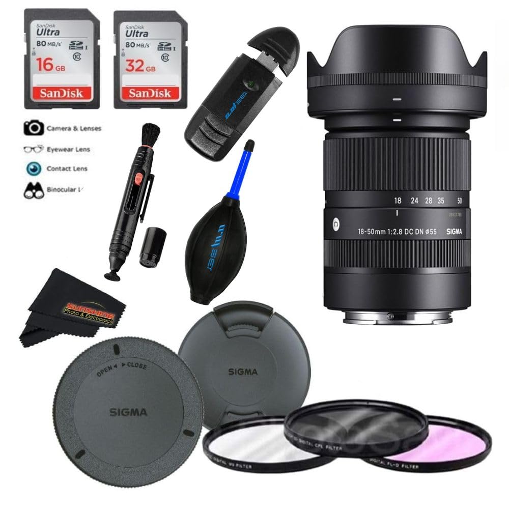 Amazon.com : Sigma 18-50mm f2.8 DC DN Contemporary Lens for Sony E