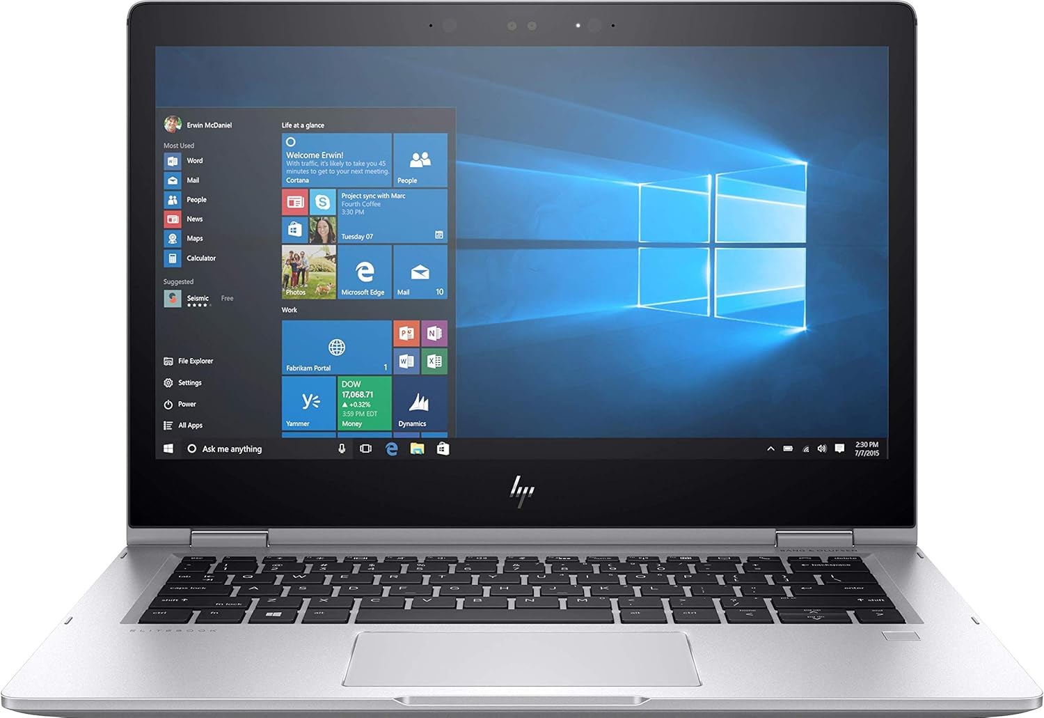 Amazon.com: HP Elitebook X360 1030 G2, Windows 10, i7-7600U, 2.8