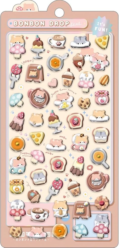 Amazon | クーリア シール ボンボンドロップシール はむはむボンボン