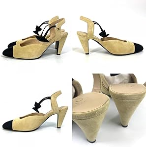 Amazon | [CHANEL] (シャネル) G36360 リボン バイカラー ヒール CC