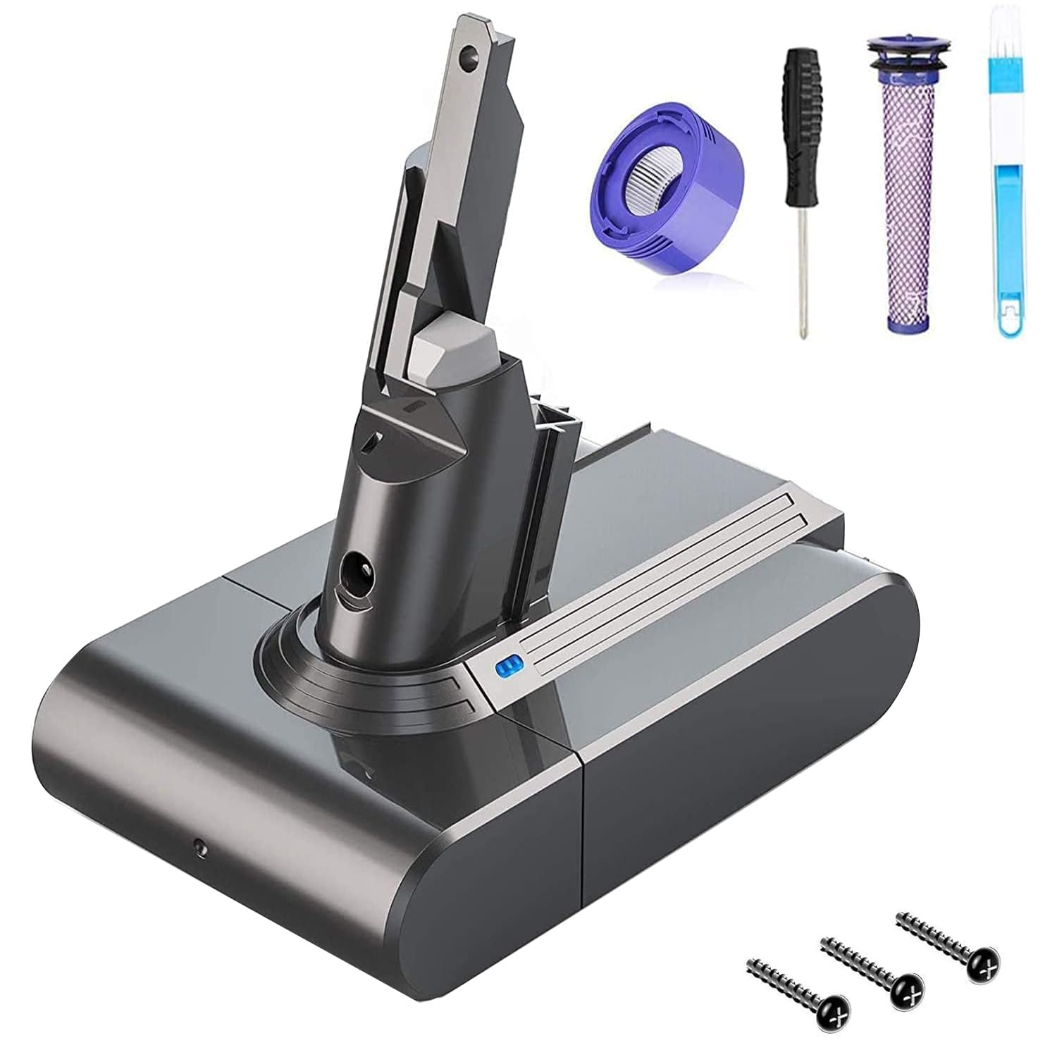 Amazon.com: FLYLINKTECH V7 Battery Replacement 6000mAh Li-ion