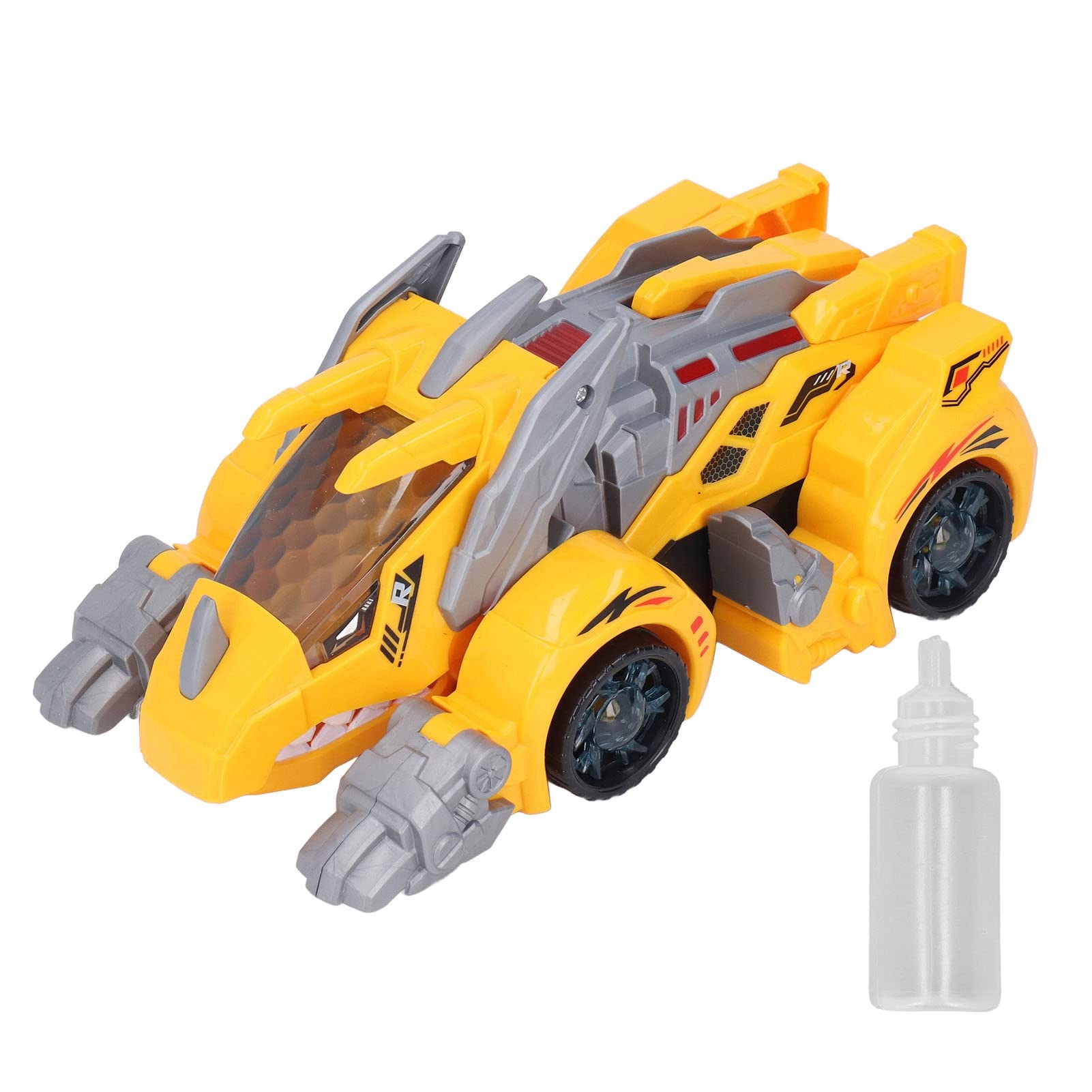 Amazon | 変形恐竜ロボット車、ギフト LED (黄色) | 鉄道雑貨 | おもちゃ