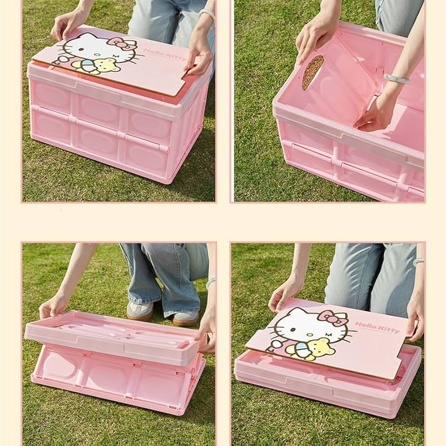 Amazon.co.jp: ハローキティ 車用収納ボックス 折畳み式 トランク