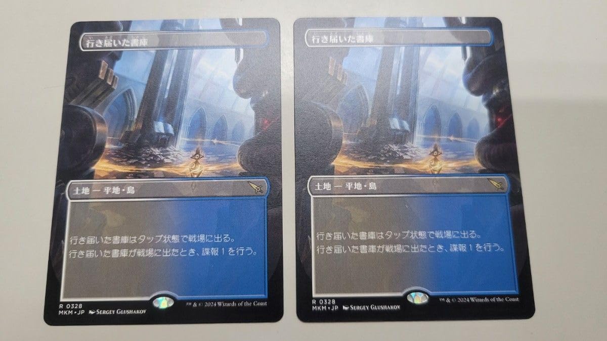 MTG 行き届いた書庫 日本語版 ボーダーレスfoil 4枚 MTG 行き届いた書庫