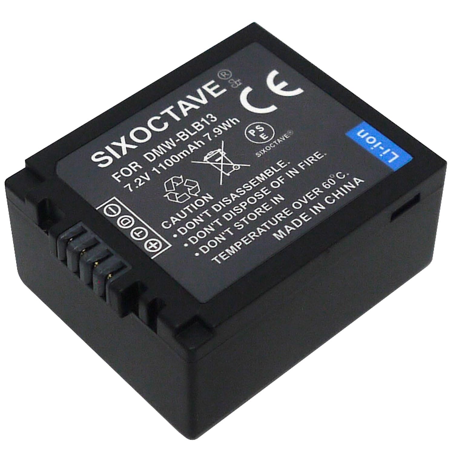 Amazon | SIXOCTAVE DMW-BLB13 パナソニック 互換バッテリー [ 純正