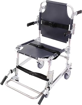 Amazon | 階段昇降機 車椅子 高齢者用階段避難椅子, アルミ製安全階段