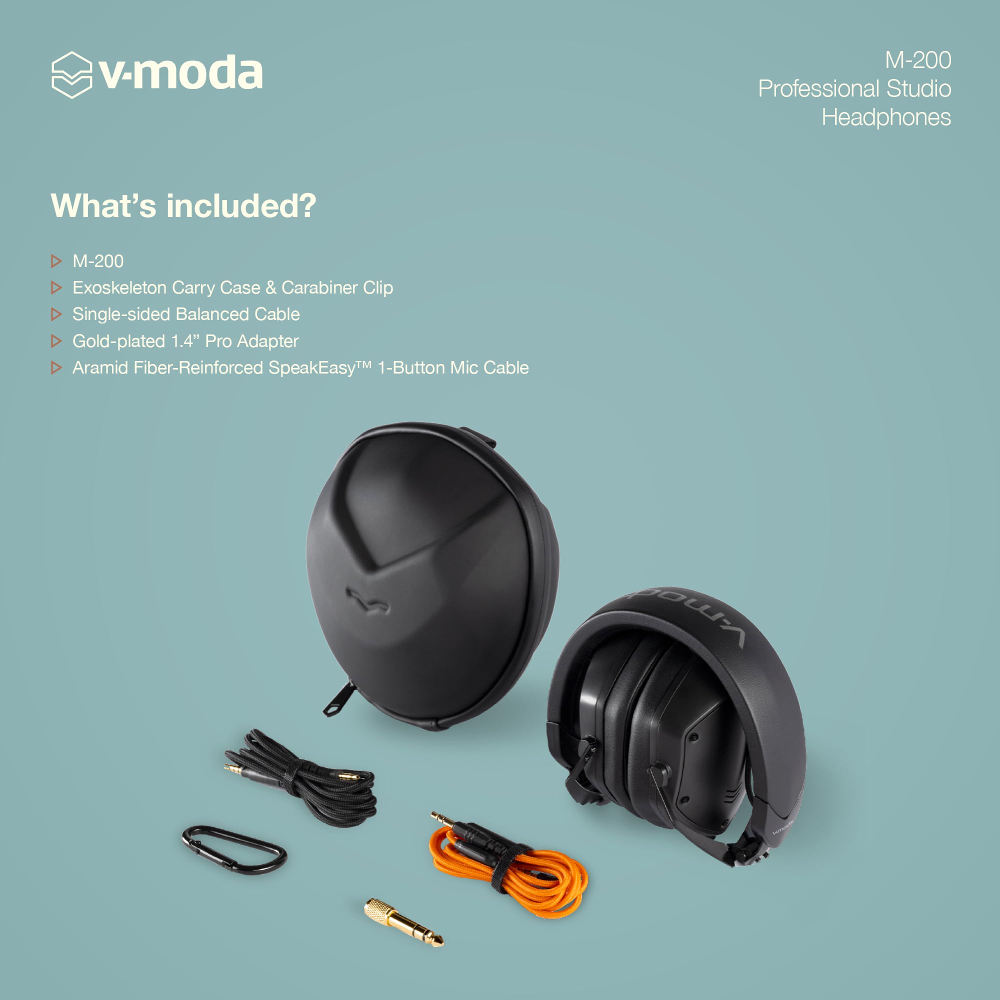 Amazon.co.jp: V-MODA M-200 M200-BK オーバーイヤー スタジオモニター