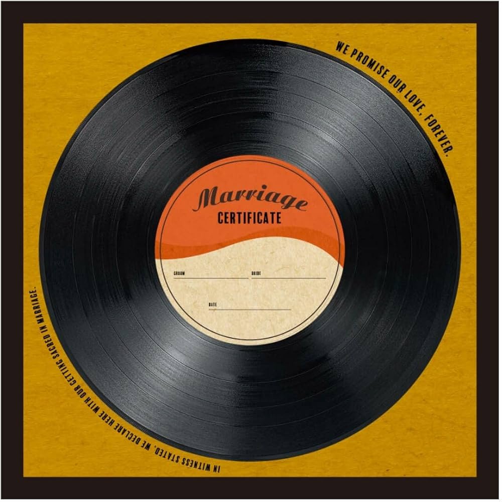 Amazon | 結婚証明書 ゲスト 参加型 サイン式 署名 レコード 結婚式