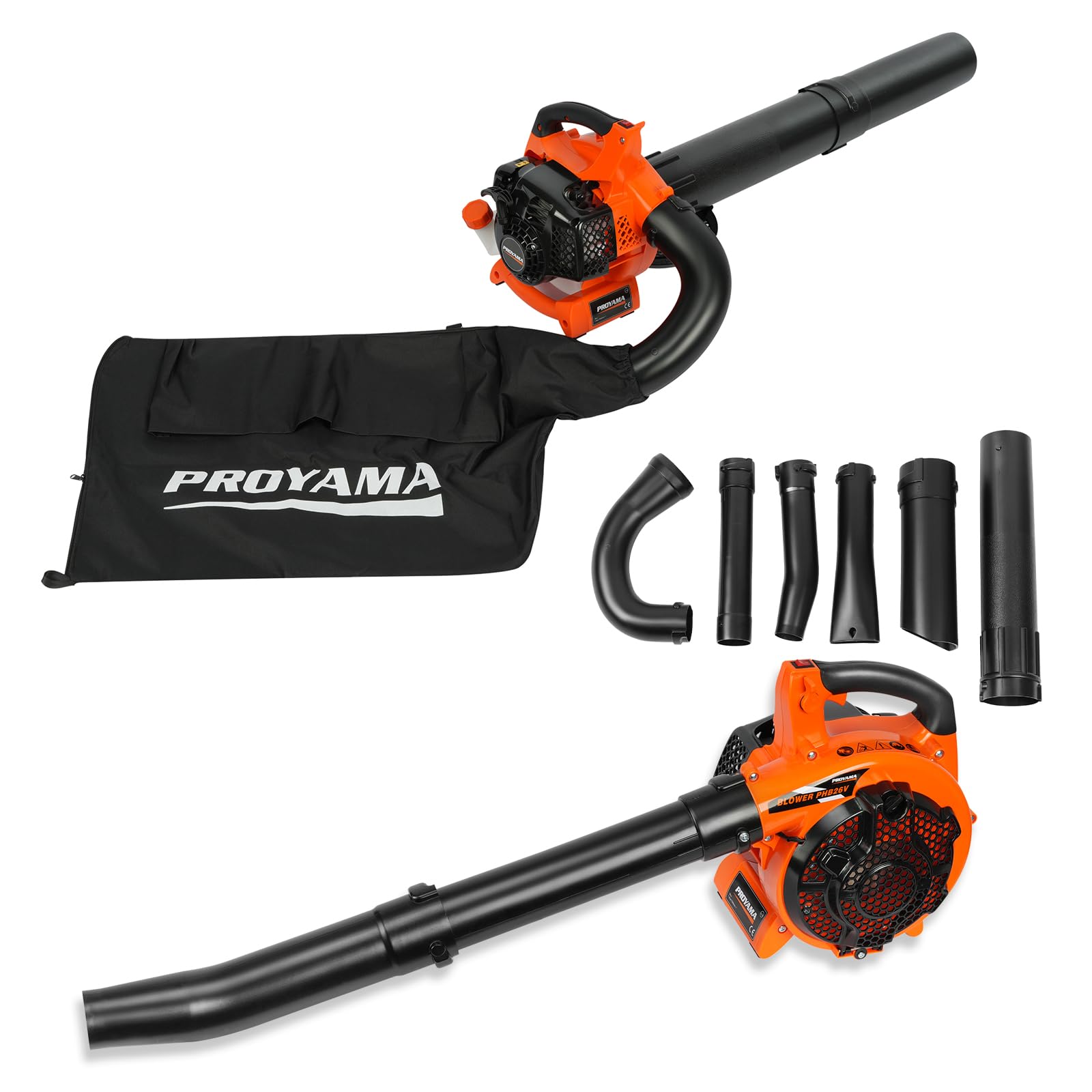 Amazon.com: PROYAMA Gas Powered Leaf Blower, 3-in-1 26cc 2-Cycle