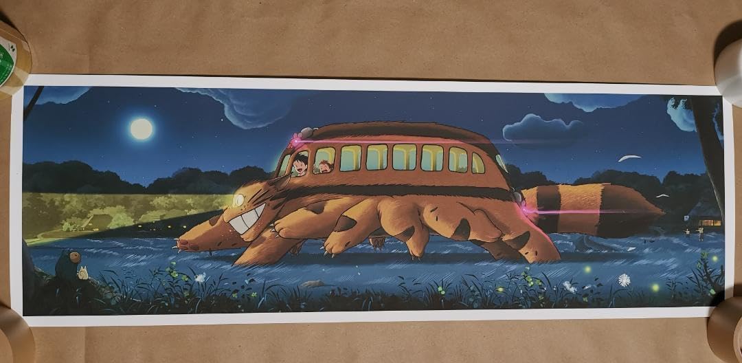 Amazon.co.jp: となりのトト? ネコバス大型横長限定ポスター（スタジオ