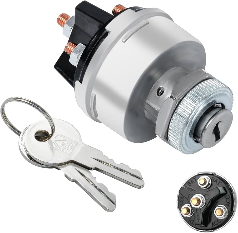 Amazon.co.jp: Huazu イグニッションキースイッチ 4ポジション