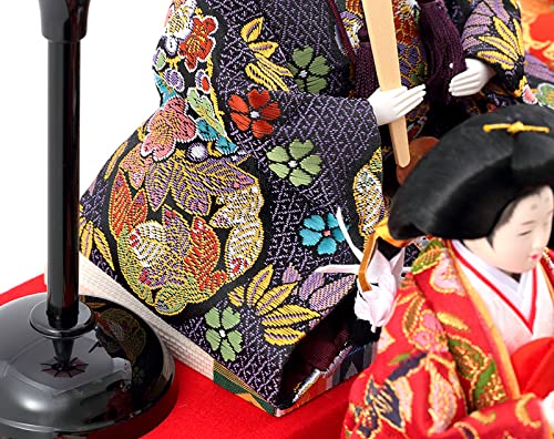 Amazon | 雛人形 ひな人形 雛 久月 ケース飾り 五人飾り よろこび雛 小