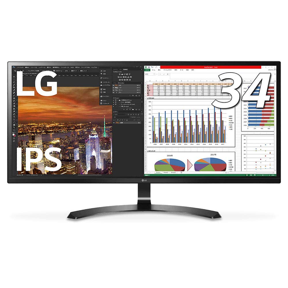 Amazon.co.jp: LG モニター ディスプレイ 34WK500-P 34インチ/21:9