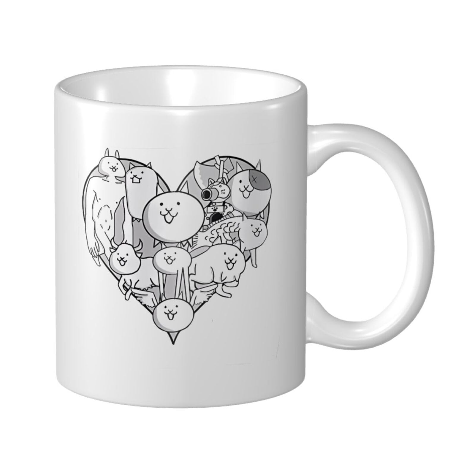 Amazon.co.jp: マグカップ にゃんこ大戦争 コーヒーカップ 水筒 磁器