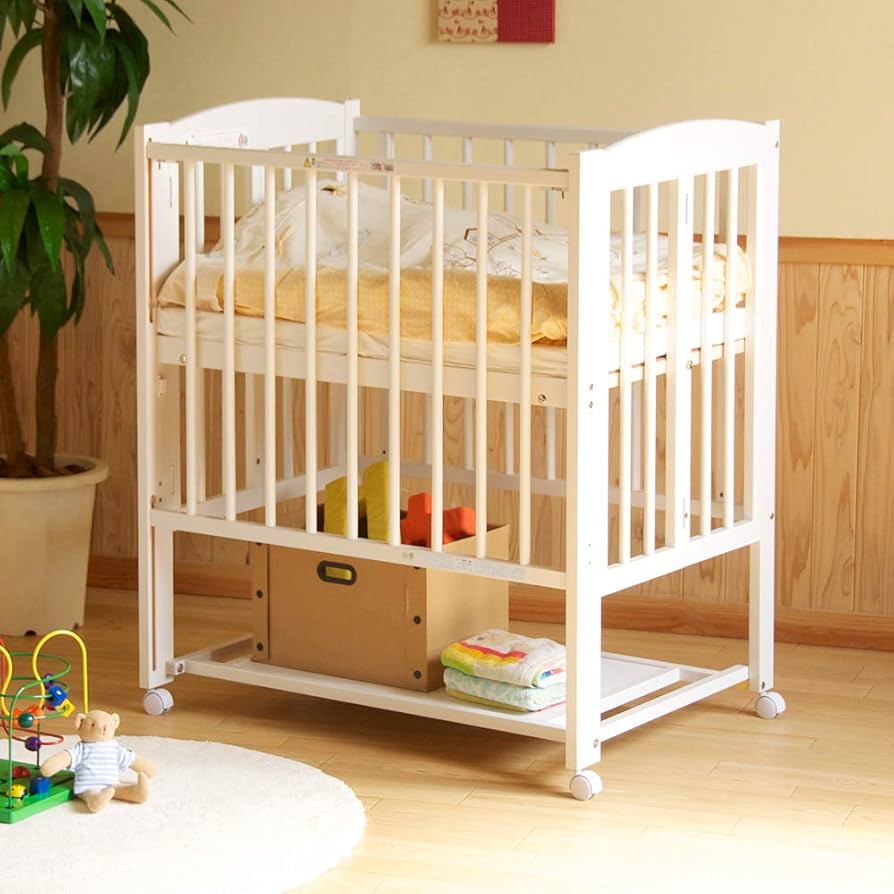 Amazon.co.jp: 日本製ベビーベッド「ミニ ワンタッチハイベッド プチ