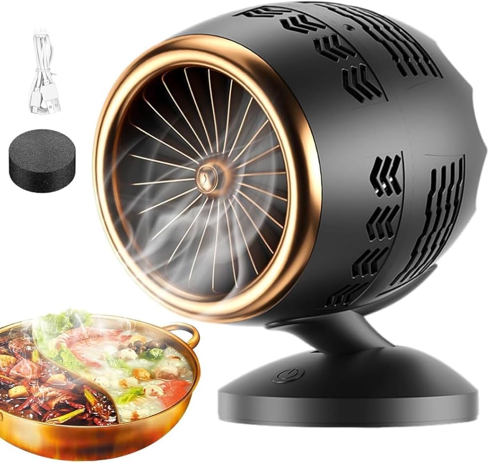 Amazon | 卓上レンジフード 卓上吸煙機（卓上でにおい・油・煙がとれる