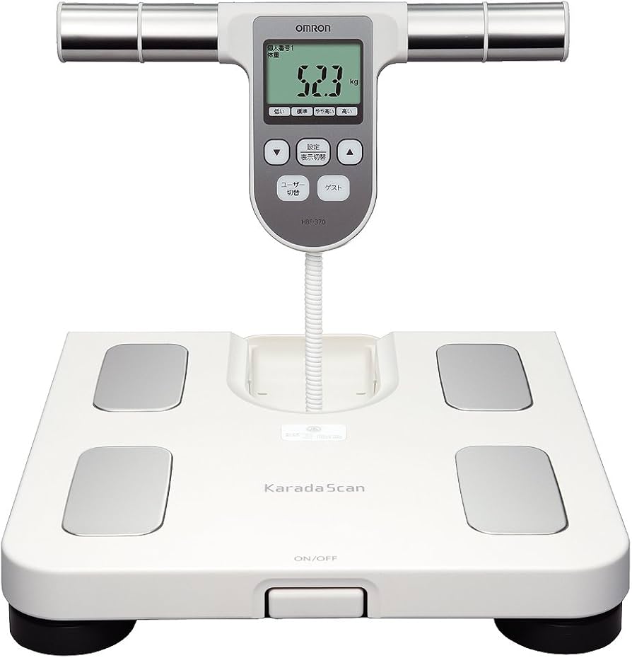 Amazon | オムロン 体重体組成計 カラダスキャン HBF-370-W ホワイト