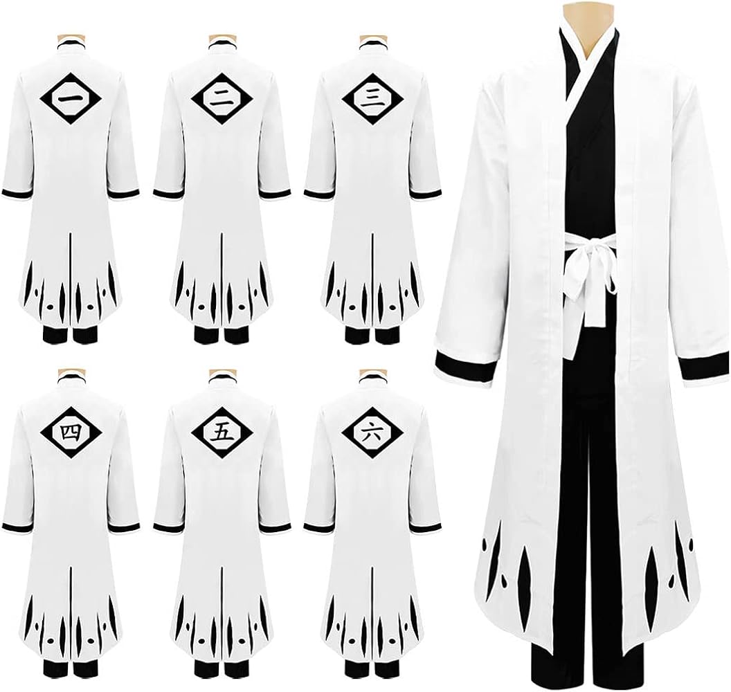 Amazon.co.jp: [DYCUYIL] コスプレ衣装 ブリーチ 護廷十三隊 死覇装