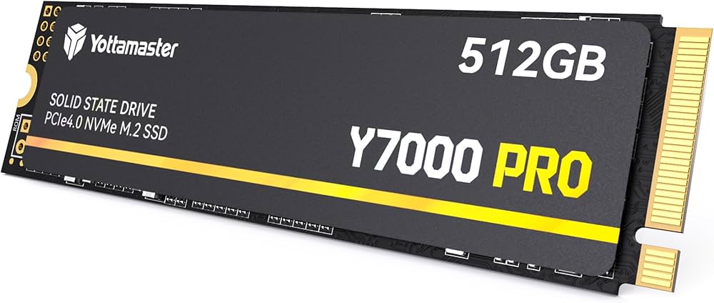 Amazon | Yottamaster 内蔵 SSD 512GB PCIe Gen4x4 M.2 NVMe 2280 最大